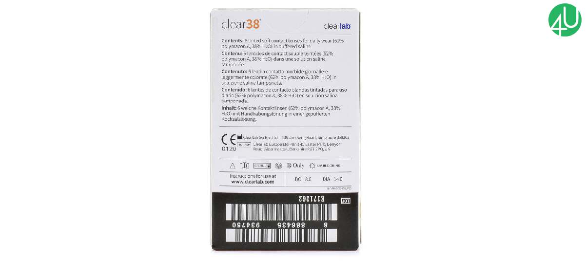 Квартальні лінзи Clear 38